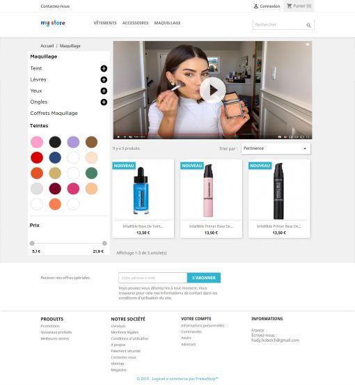 video live shopping module prestashop
