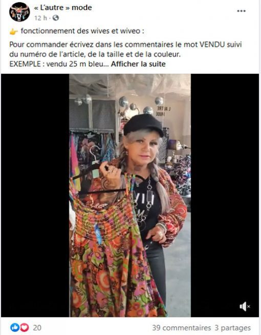 Live shopping Facebook PRESTASHOP