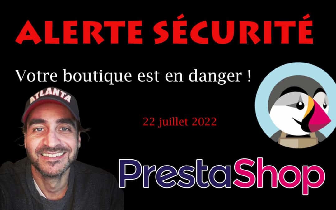 Solution Patch signalement problème de sécurité PrestaShop